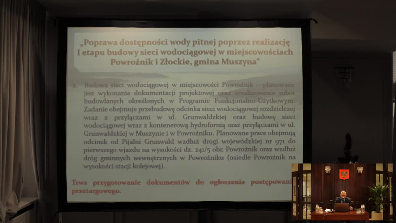 XLII Sesja Rady Miasta i Gminy Uzdrowiskowej Muszyna (27.02.22)